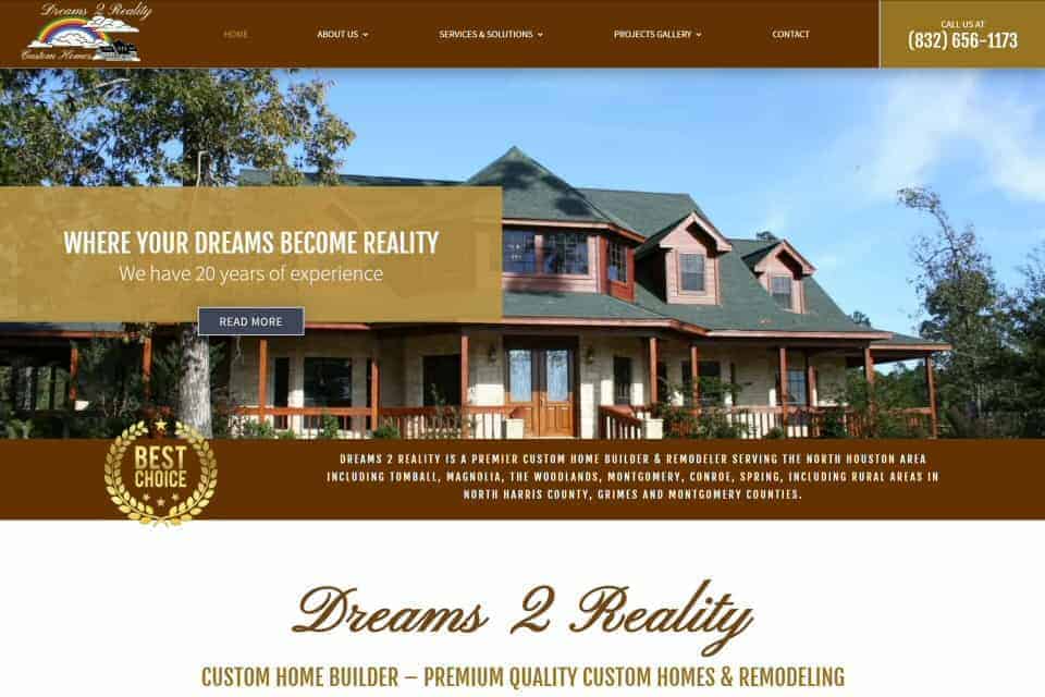 Dreams 2 Reality Custom Homes & Remodeling by Impeccable Network Services